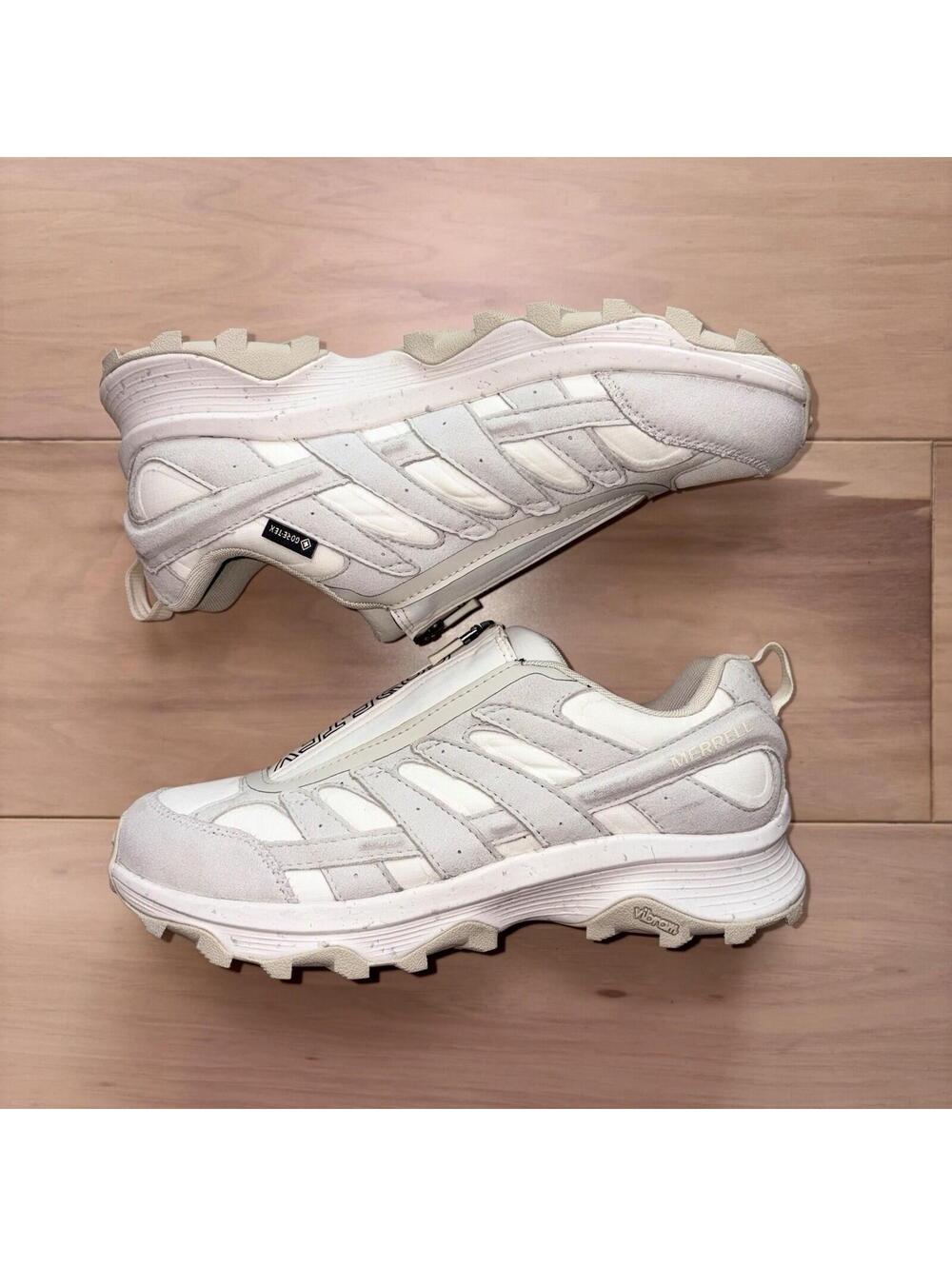 Merrell Hybrid Zip GTX Womens Size 10 White Trail Hiking Shoes Vibram - Picture 2 of 8